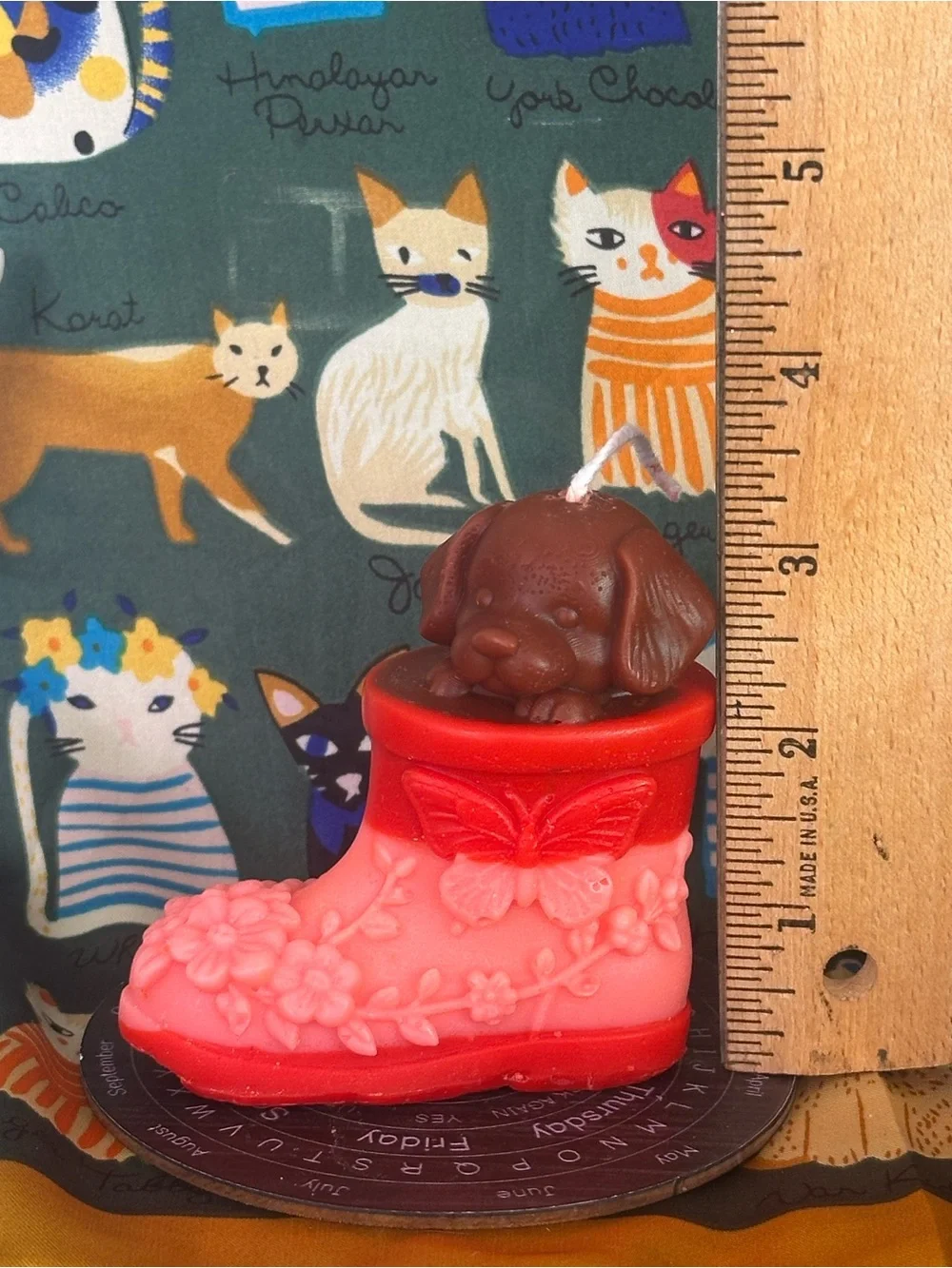 Puppy in a Boot Candle